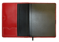 Red UltraHyde Stitched Journal